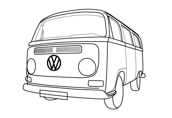 580x400 Techenders - Vw Van Sketch
