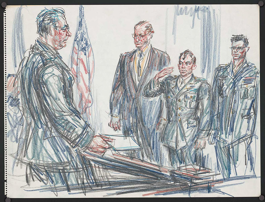 915x697 Rare Courtroom Sketches From Most Infamous Trials Where No - W Sketch