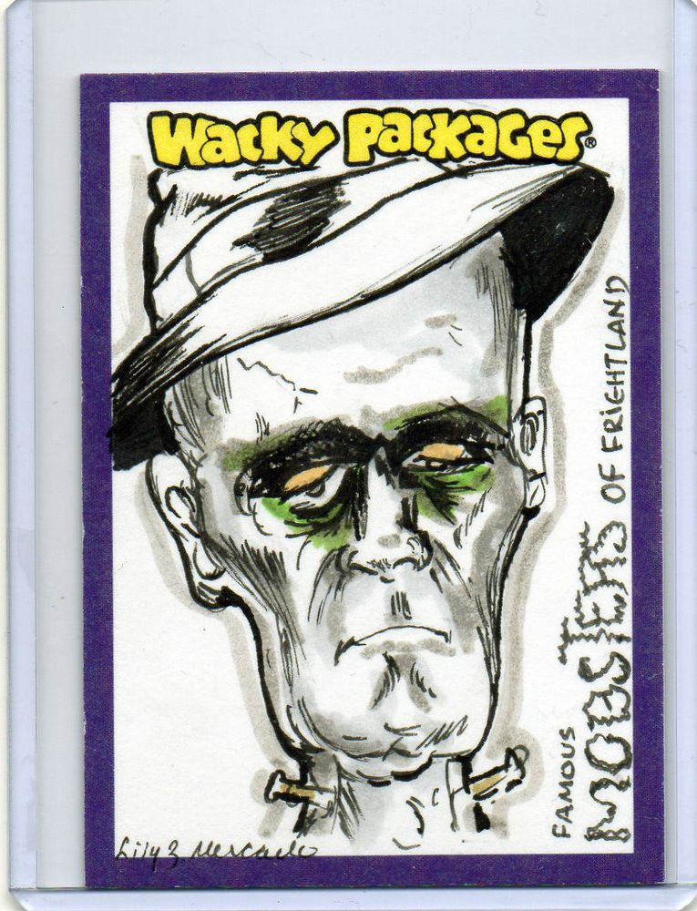 765x1000 Lily Mercado 2014 Wacky Packages Series 1 Color Mobsters - Wacky Sketch
