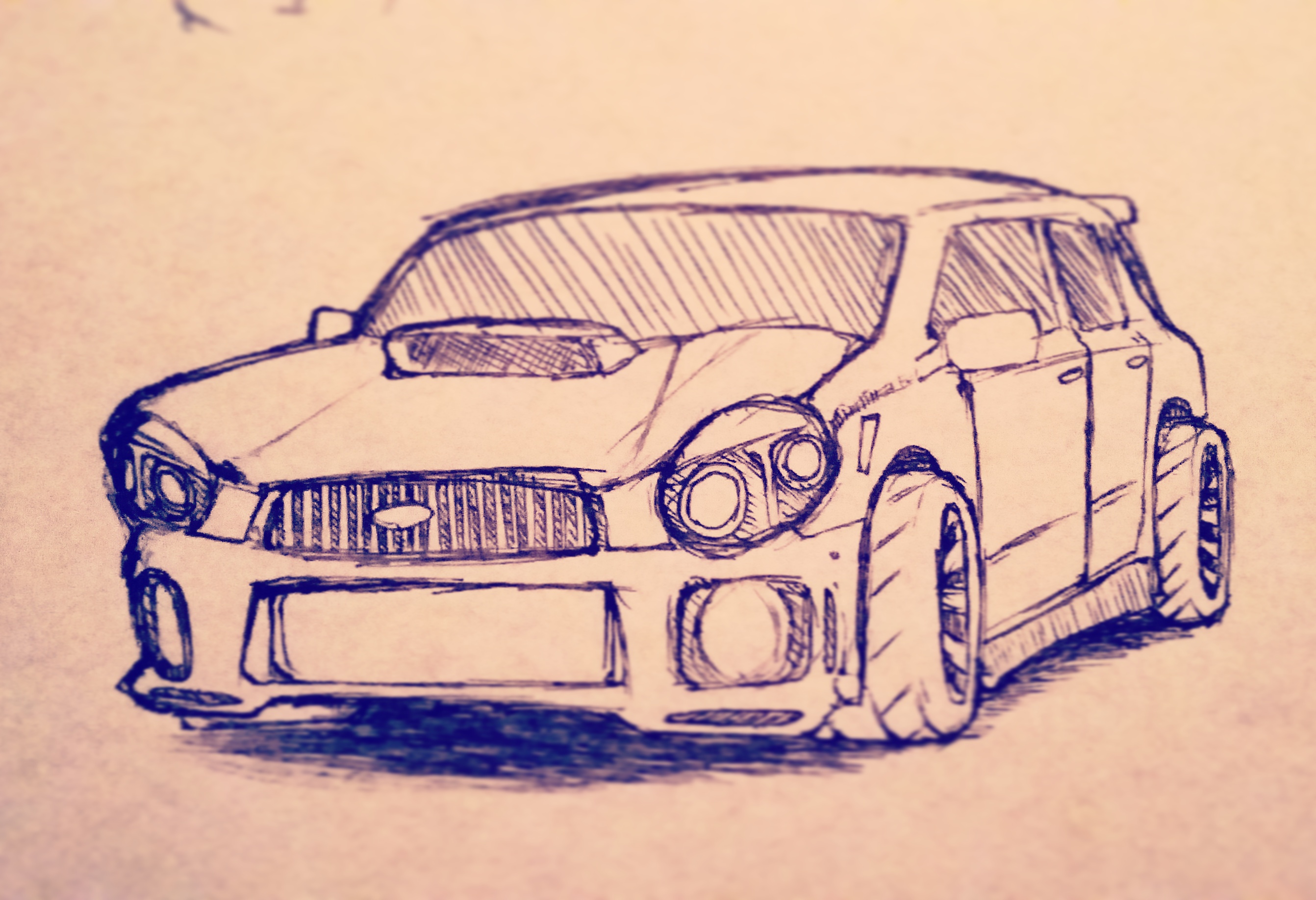 2684x1836 Crappy Quick Sketch Of My Bugeye Wagon. No Reference Except Memory - Wagon Sketch