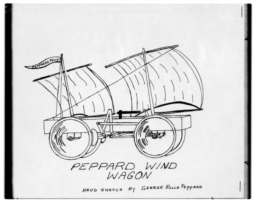 1000x790 Hand Sketch Of Peppard Wind Wagon - Wagon Sketch