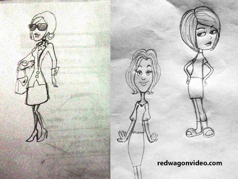 800x600 Red Wagon Studio - Wagon Sketch