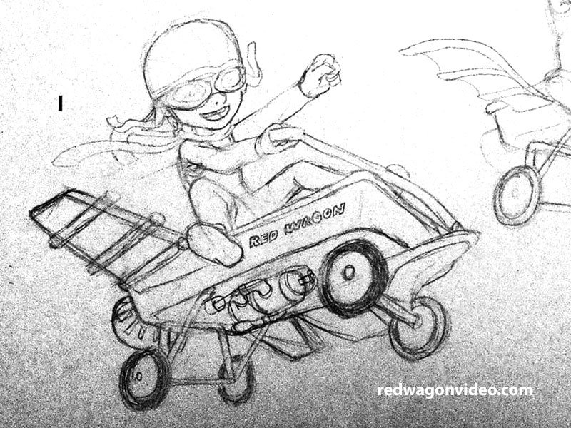 800x600 Red Wagon Studio - Wagon Sketch