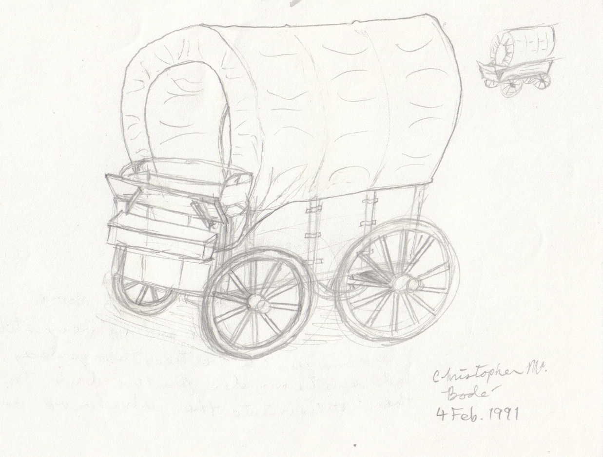 1237x939 Western Gallery 2 - Wagon Sketch