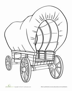 235x296 How To Draw A Covered Wagon Step By Step - Wagon Sketch