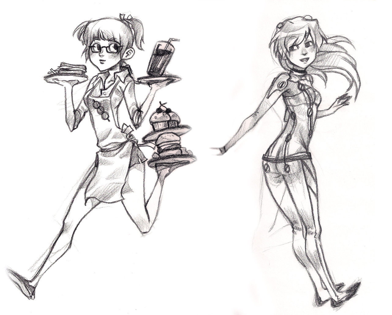 1280x1030 Waitress Chan No Jpeg By Curry23 - Waitress Sketch