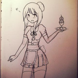 320x320 Waitress Sketch Thinggggg - Waitress Sketch