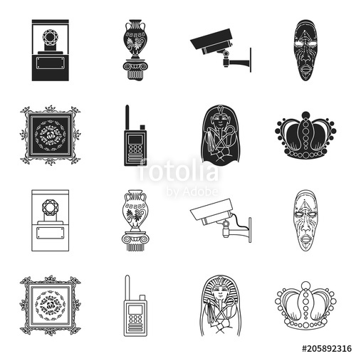 500x500 Picture, Sarcophagus Of The Pharaoh, Walkie Talkie, Crown. Museum - Walkie Talkie Sketch