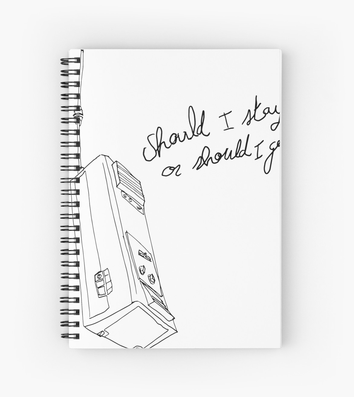 1171x1313 Stranger Things Will Walkie Talkie Spiral Notebooks By Jeanti - Walkie Talkie Sketch