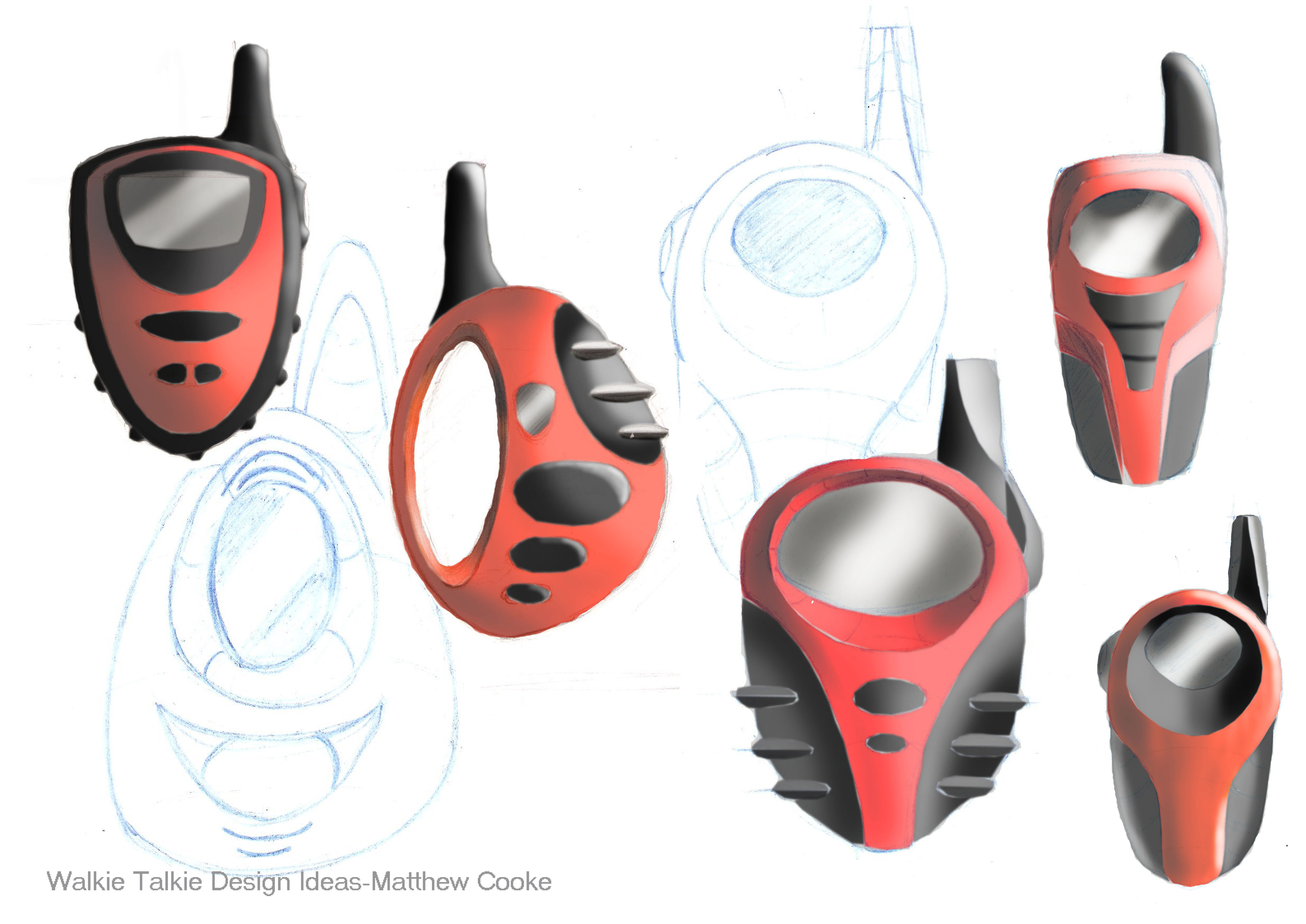 4961x3508 Walkie Talkie Concepts 2 - Walkie Talkie Sketch