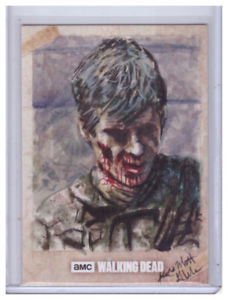 228x300 2017 Topps Walking Dead Season 7 Mick Amp Matt Glebe 11 Original - Walking Dead Sketches