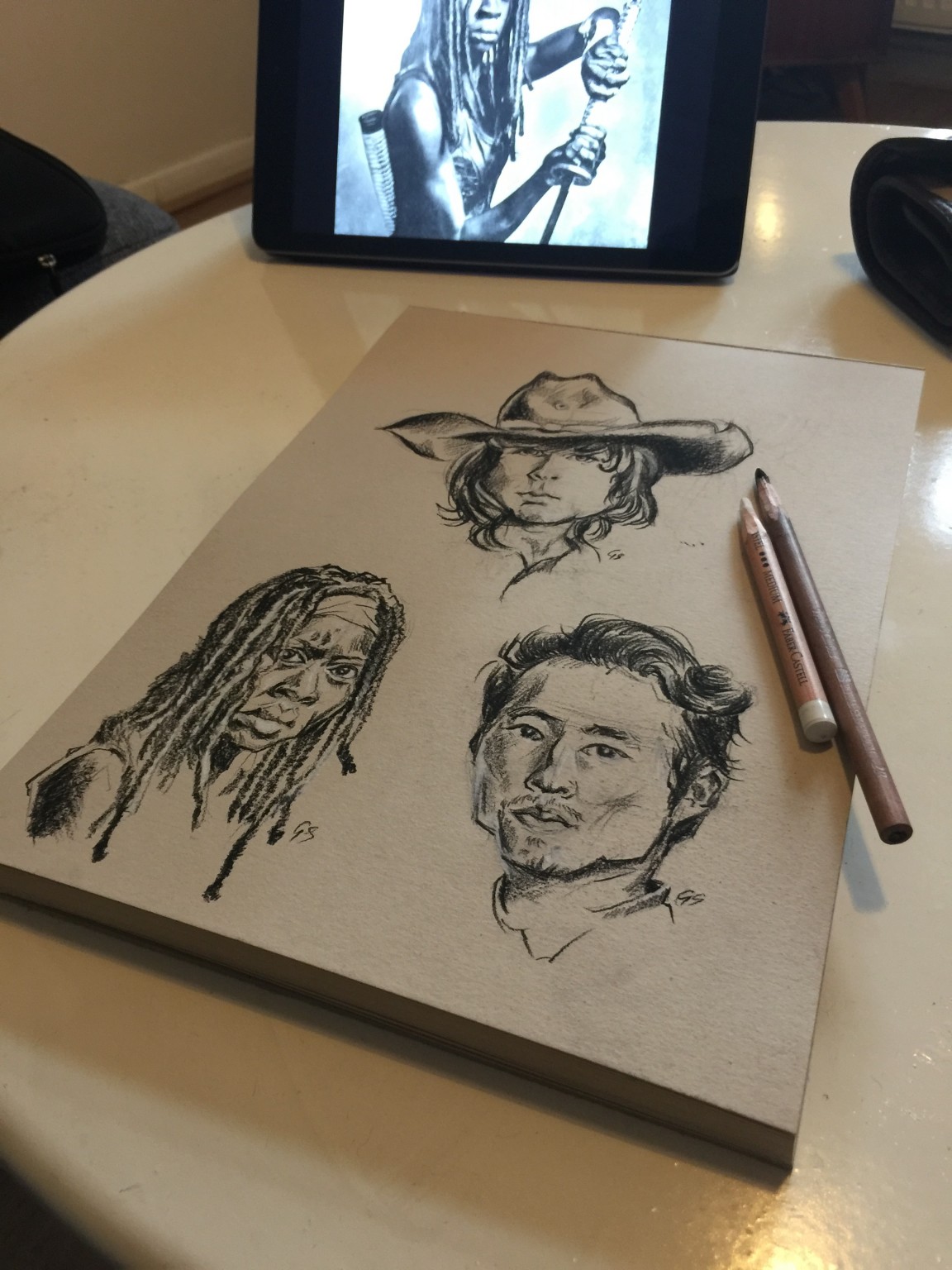 1152x1536 Walking Dead Sketches - Walking Dead Sketches