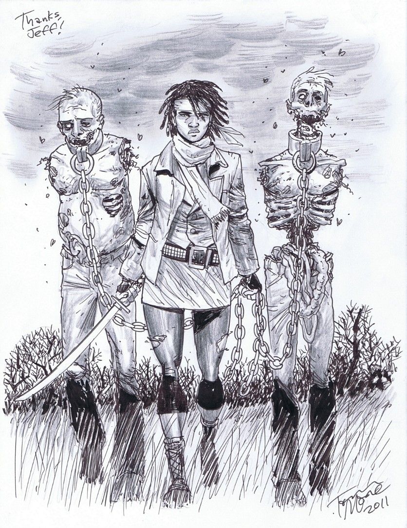 836x1084 Walking Dead Cover Sketch By Tony Moore Comic Art Zombies - Walking Dead Sketches