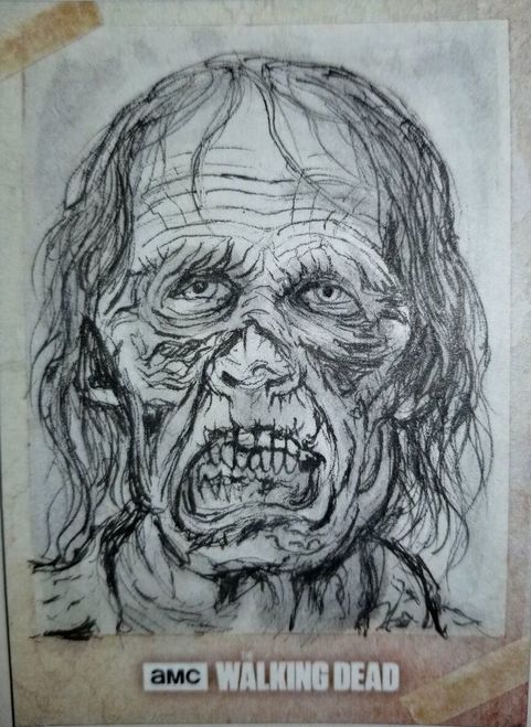 481x659 Zombie - Walking Dead Sketches