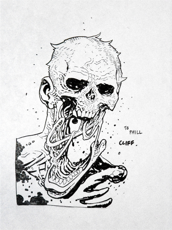 600x800 Cliff Rathburn Zombie Sketch - Walking Dead Sketches
