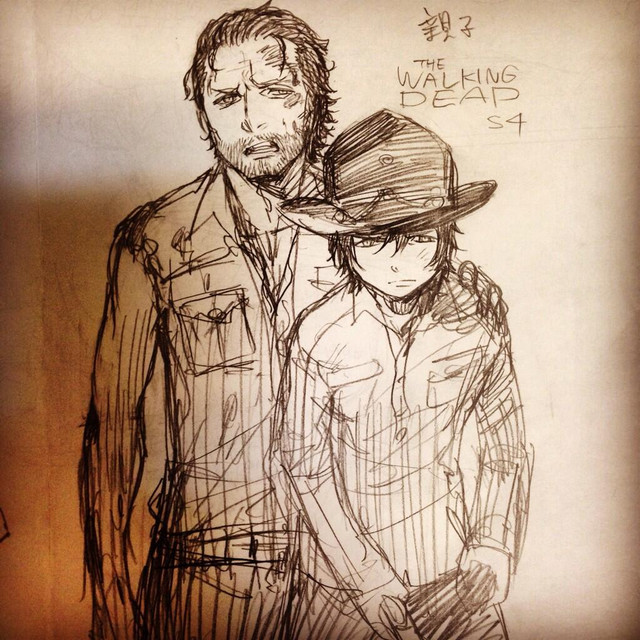 640x640 Crunchyroll - Walking Dead Sketches