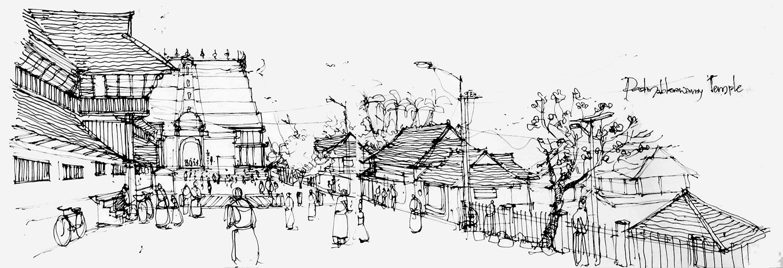 1600x549 Sketching And Walking Around Trivandrum Urban Sketchers - Walking Sketch