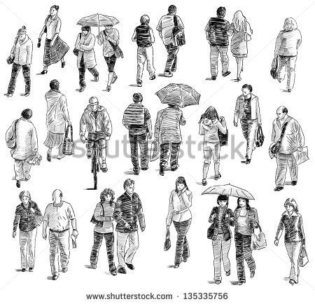 450x434 Walking People People In 2018 Walking People - Walking Sketch