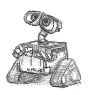 300x316 Wall E Crashoctopus Blog - Wall E Sketch