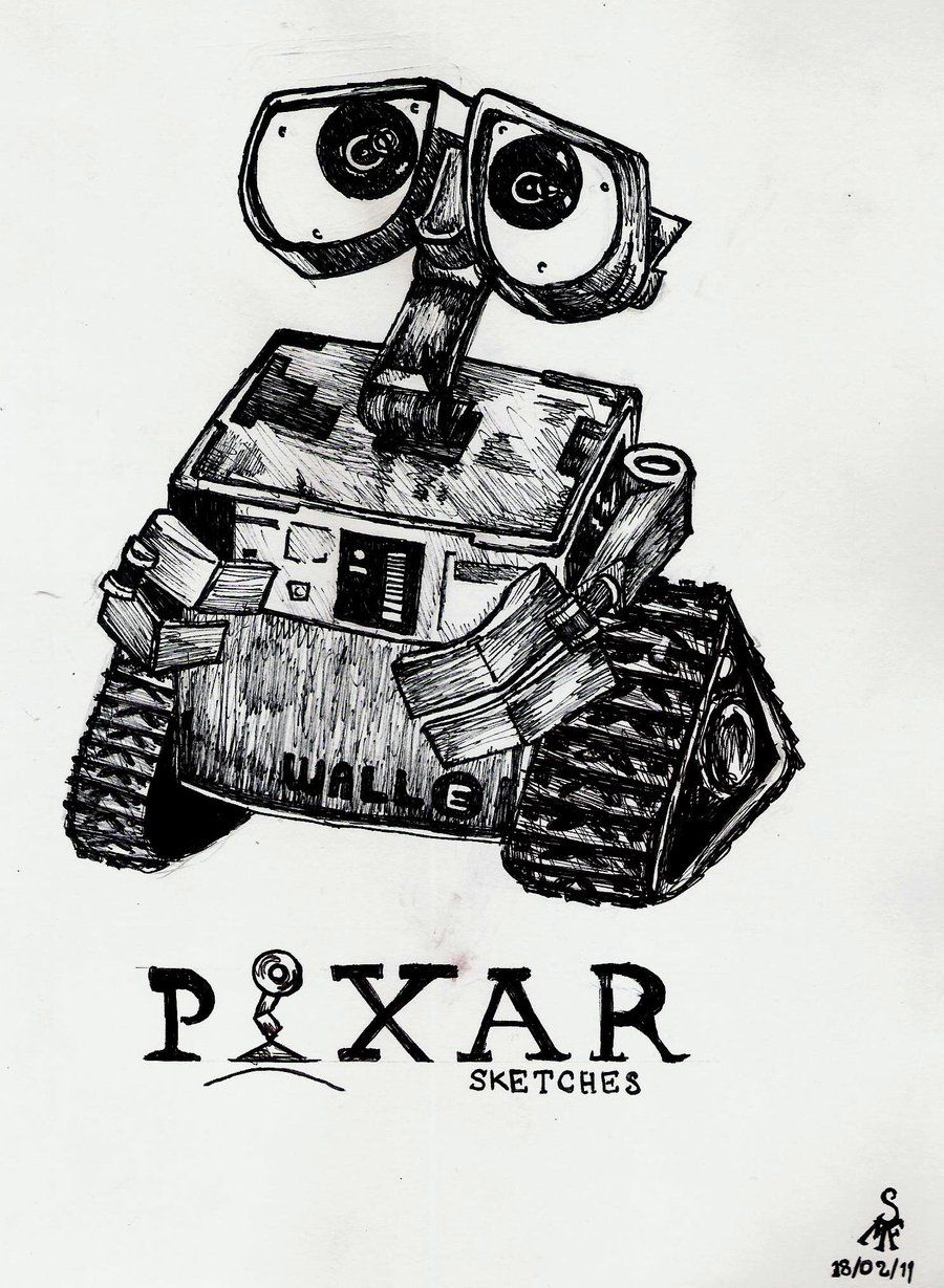 900x1229 Wall E Sketch Pixar Moodboard In 2018 Sketches - Wall E Sketch