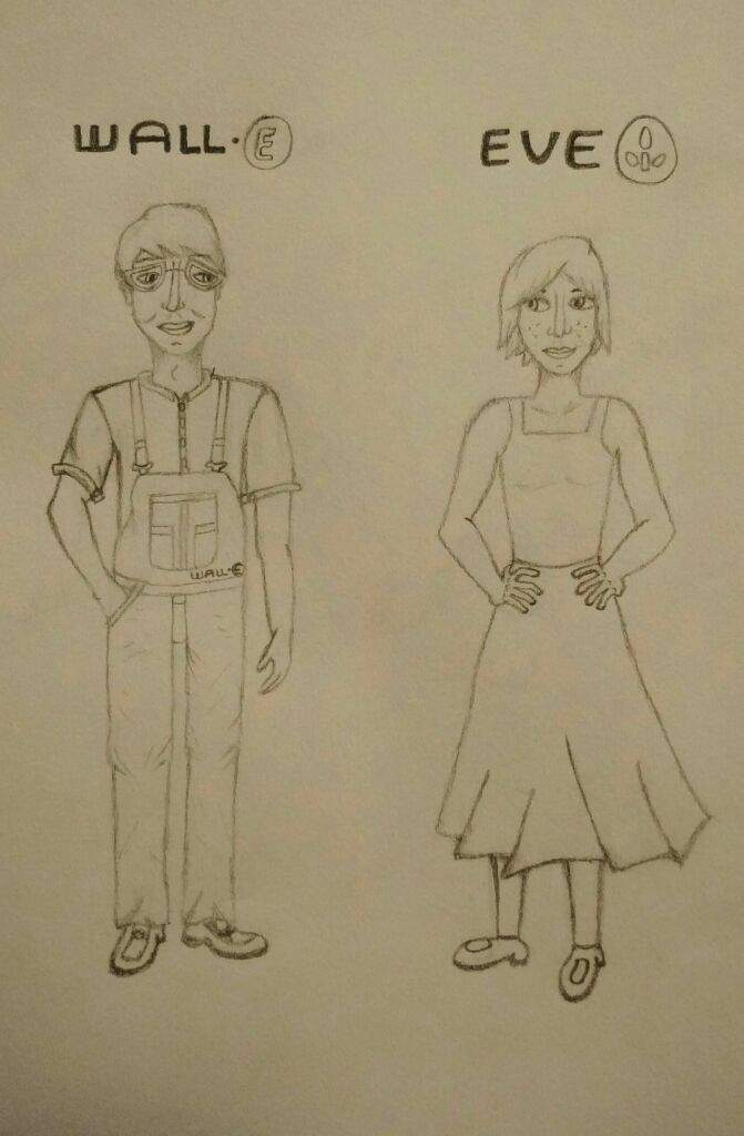 671x1024 Wall E And Eve As Humans Drawing Disney Amino - Wall E Sketch