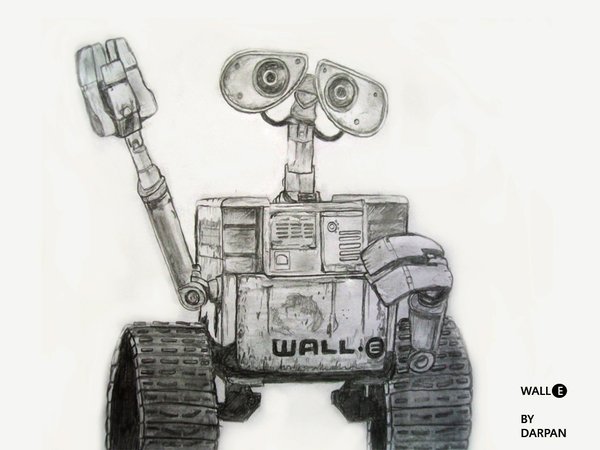 600x450 Wall E Sketch By Darpan Aero - Wall E Sketch