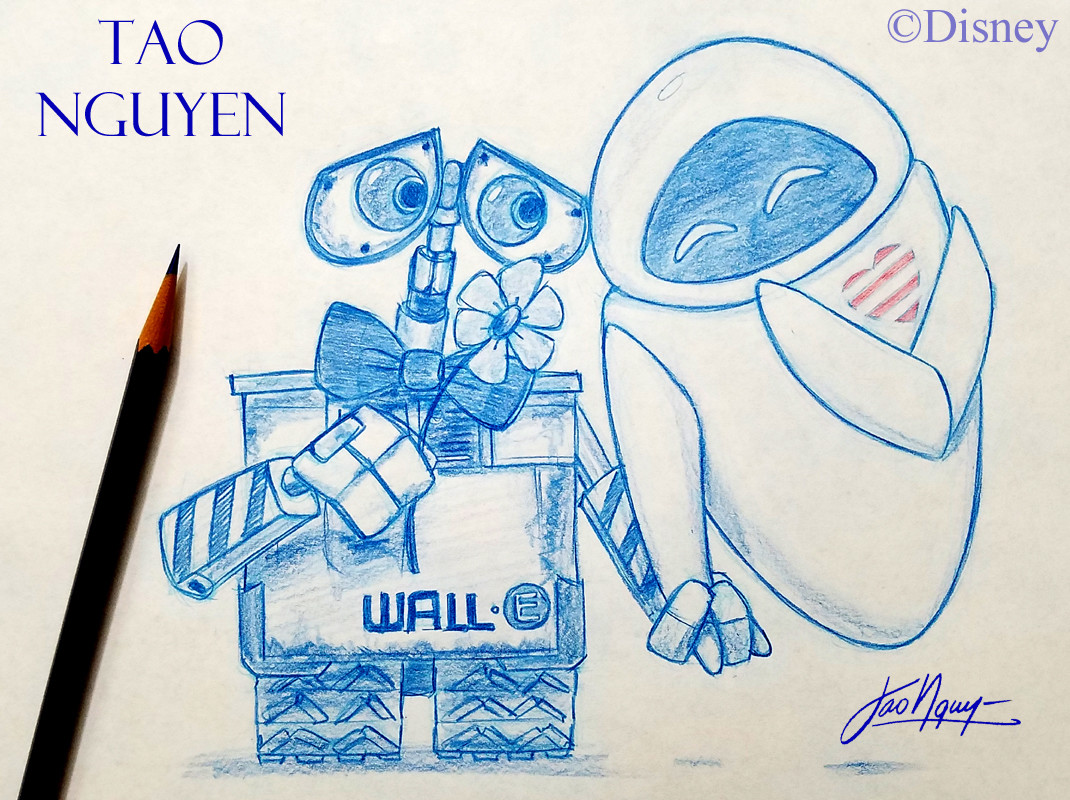 1070x800 Artstation - Wall E Sketch