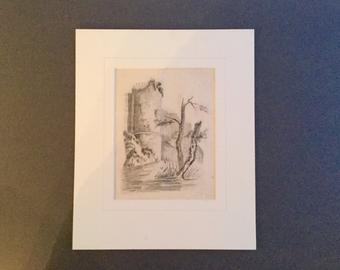 340x270 Original Sketch Art Etsy - Wall Hanging Sketch