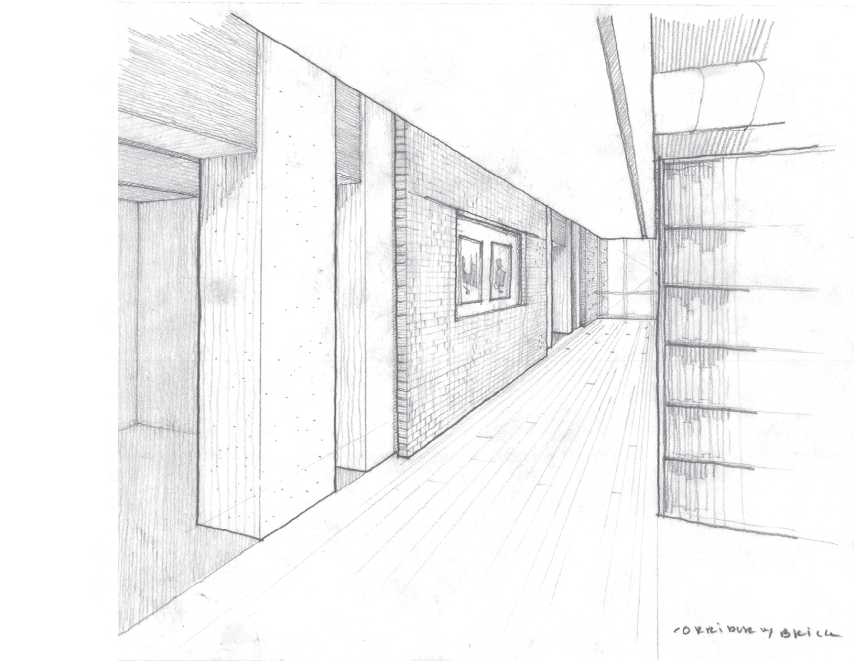 1728x1337 Sketch North South Mechanical Wall Mixed Sawyer Library - Wall Sketch