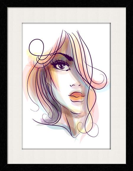 450x579 Women Sketch - Wall Sketch