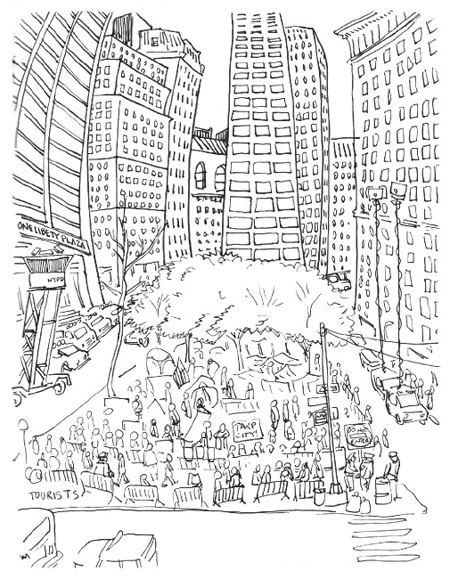 Wall Street Sketch at PaintingValley.com | Explore collection of Wall ...