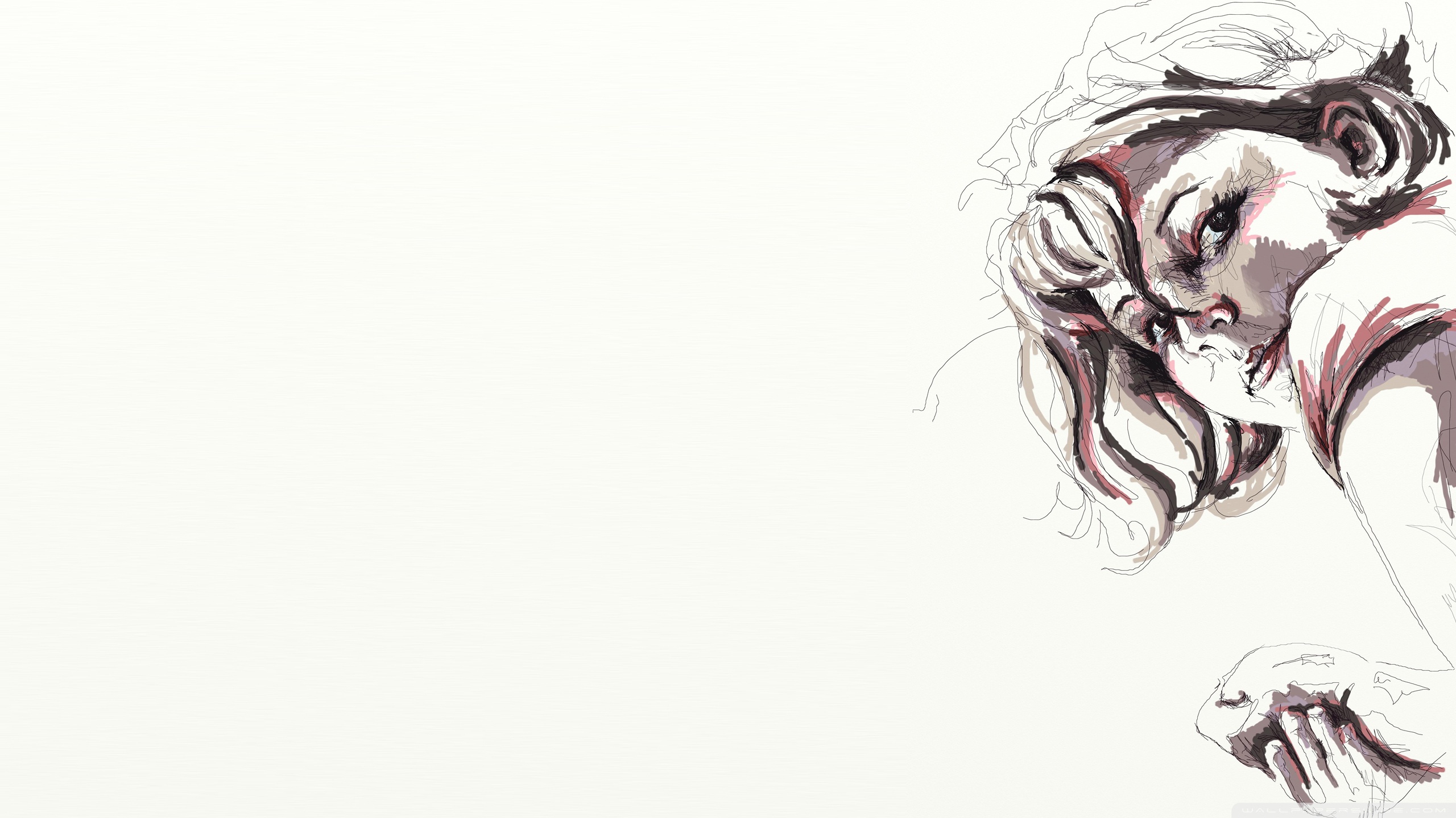 2560x1440 Vector Sketch 4k Hd Desktop Wallpaper For 4k Ultra Hd Tv - Wallpaper Hd Sketch