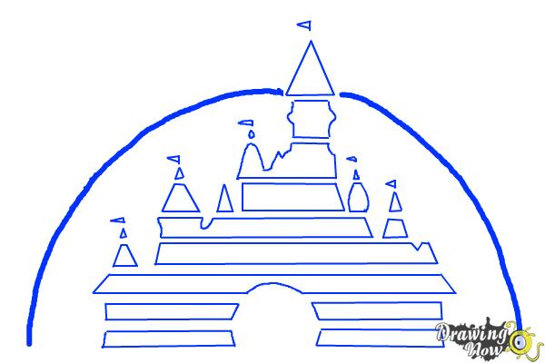 600x400 How To Draw The Disney Logo - Walt Disney Castle Sketch