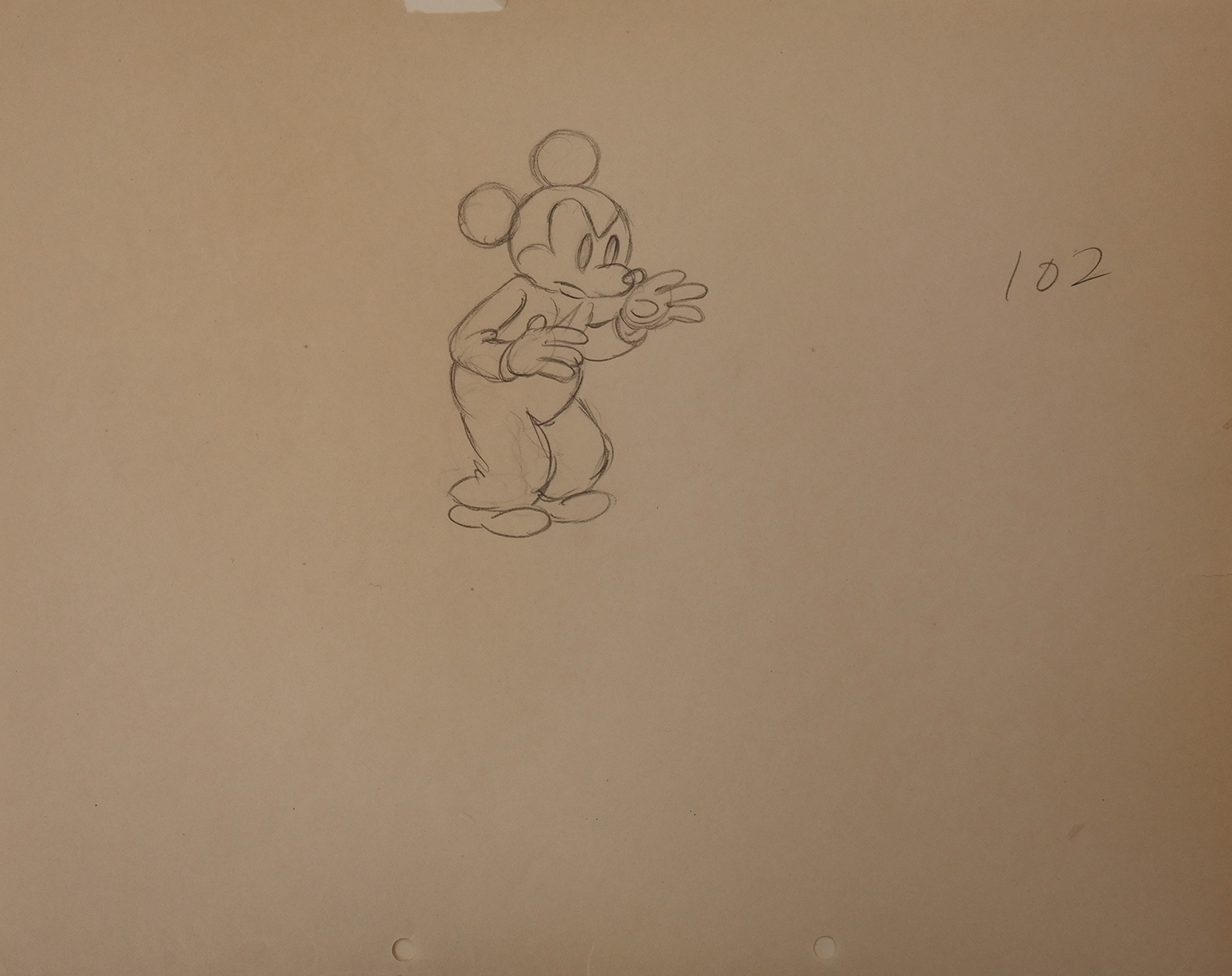 1500x1188 1930s Walt Disney Studios Production Drawing - Walt Disney Sketches