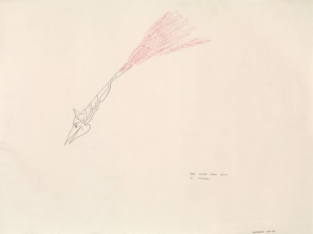 1024x765 Invisible Drawings Works On Paper By Walter De Maria - Walter Sketch