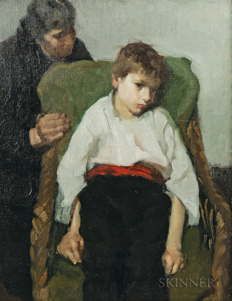 771x1000 Martha Walter (American, 1875 1976) Sketch Of Boy Sale Number - Walter Sketch