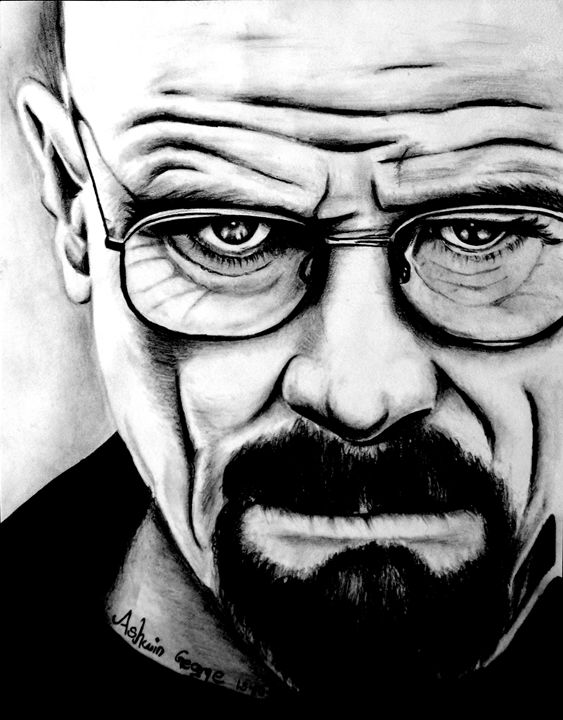 563x720 Pencil Sketch Walter White - Walter Sketch