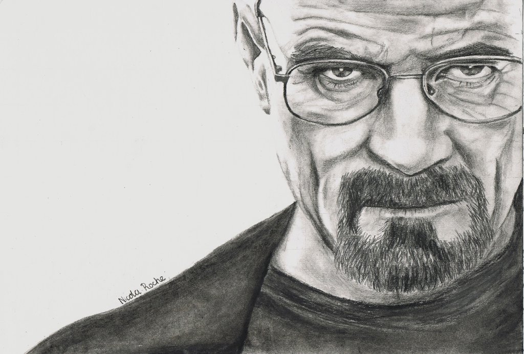 1024x691 Walter White Beautiful Image Drawing Drawing Skill - Walter White Sketch