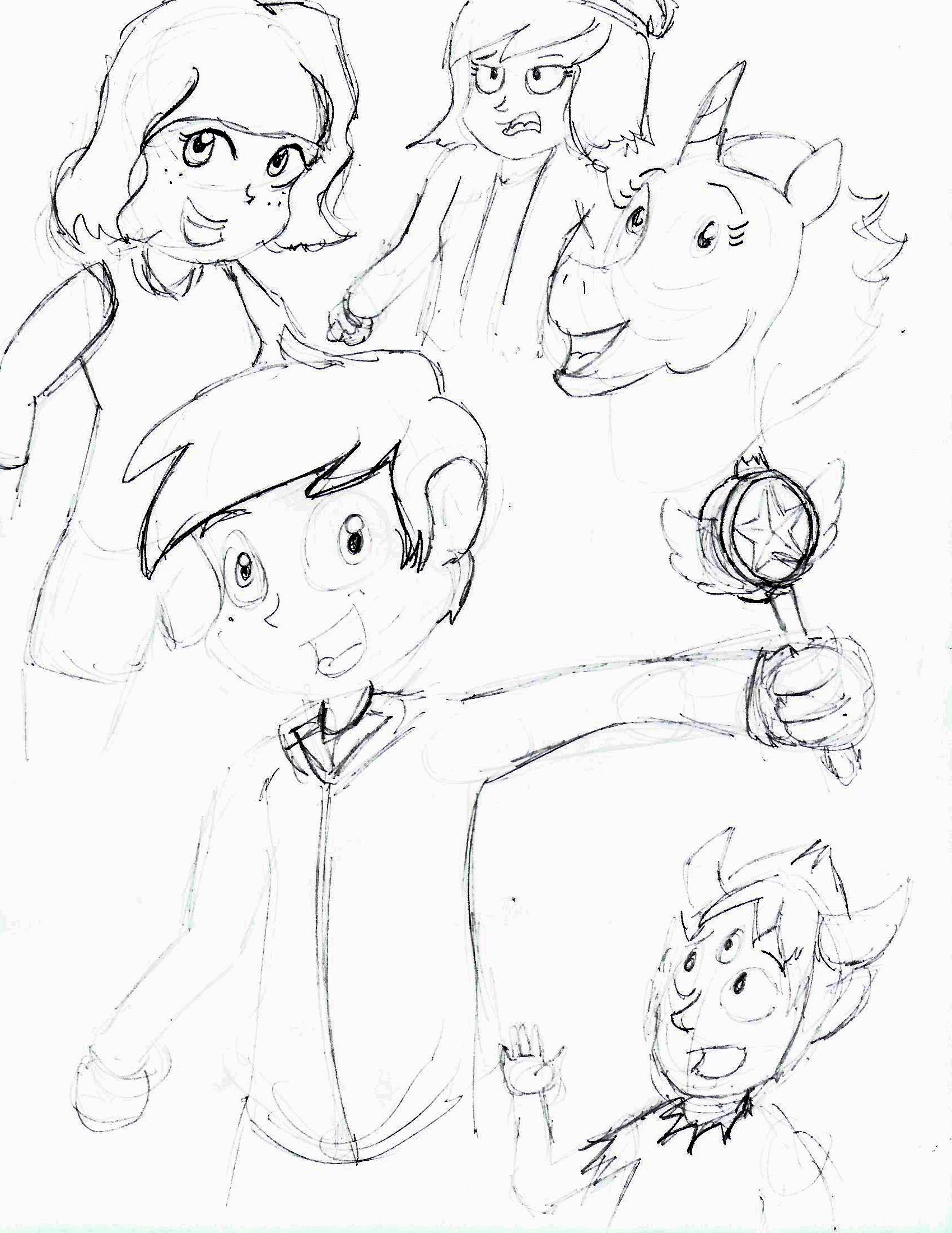 1700x2200 Marco Has The Wand (Sketch) By Naxhioomunk - Wand Sketch