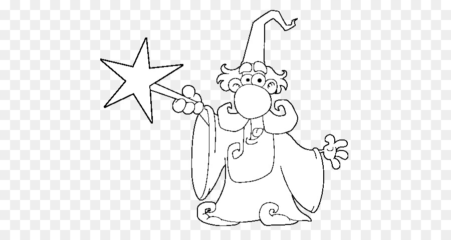 900x480 Wand Drawing Coloring Book Magic Witch - Wand Sketch