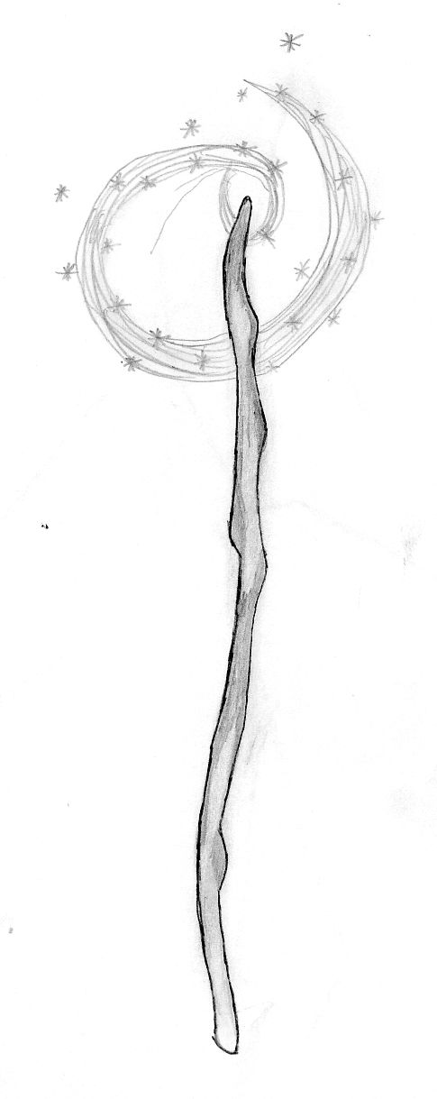 485x1219 Harry Potter Wand Drawing - Wand Sketch