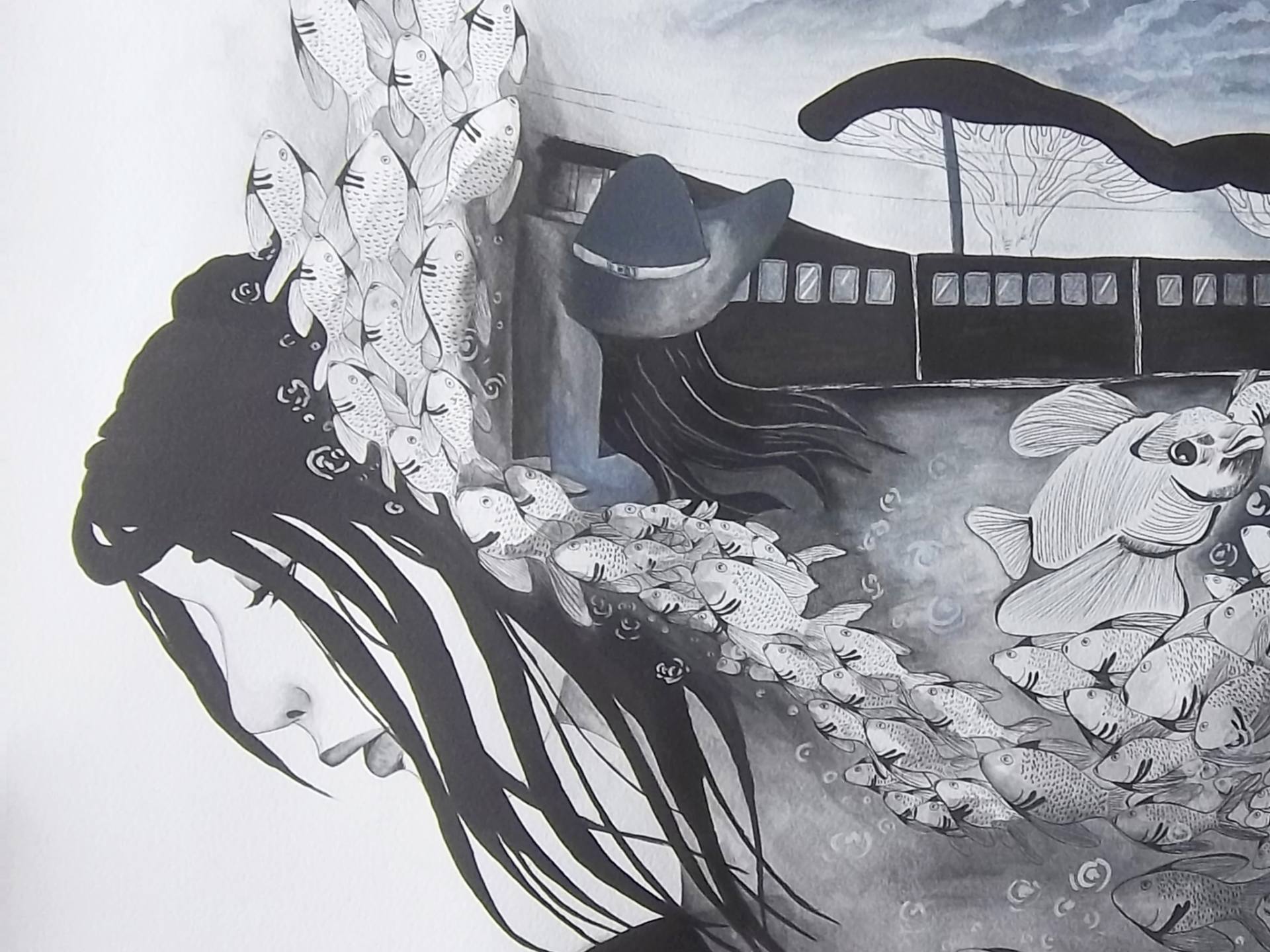 1920x1440 Wanderlust Painting By Nandita Pal Saatchi Art - Wanderlust Sketch