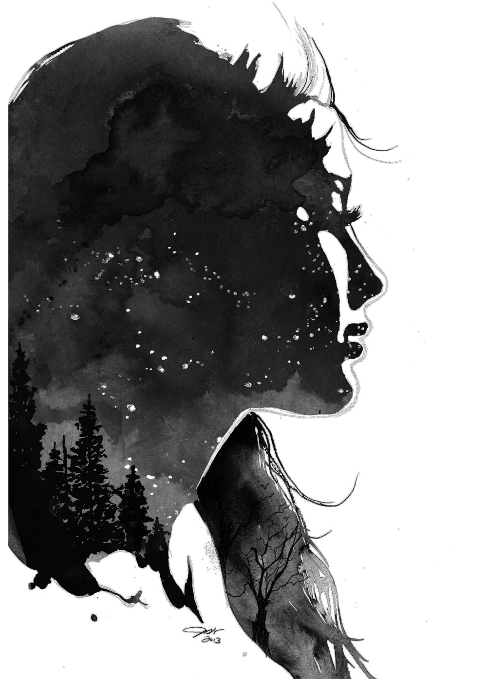 1000x1393 Wanderlust Jessica Durrant Illustration - Wanderlust Sketch