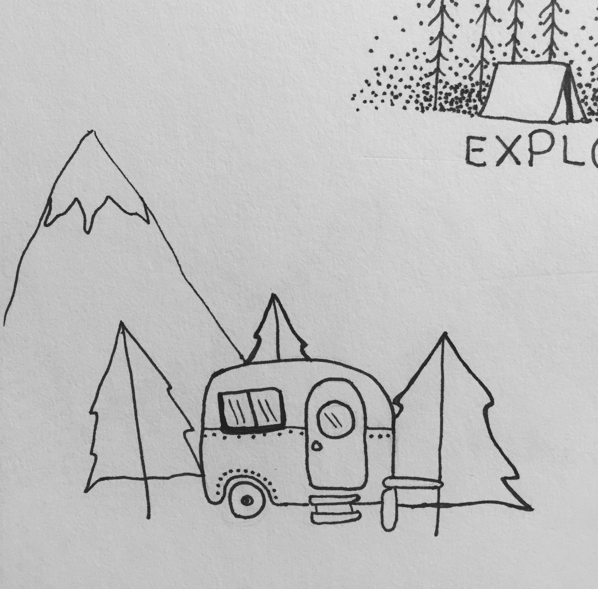 2446x2408 Wanderlust 366 Days Of Art - Wanderlust Sketch