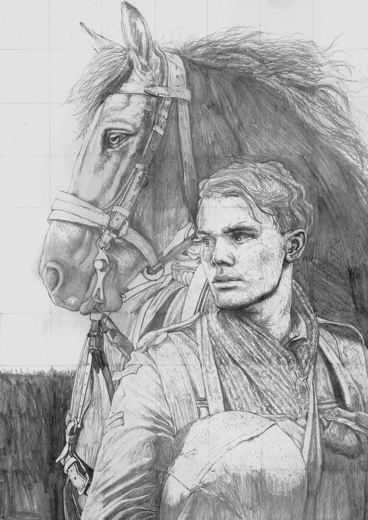 752x1063 War Horse Sketch By Yankeestyle94 - War Horse Sketch