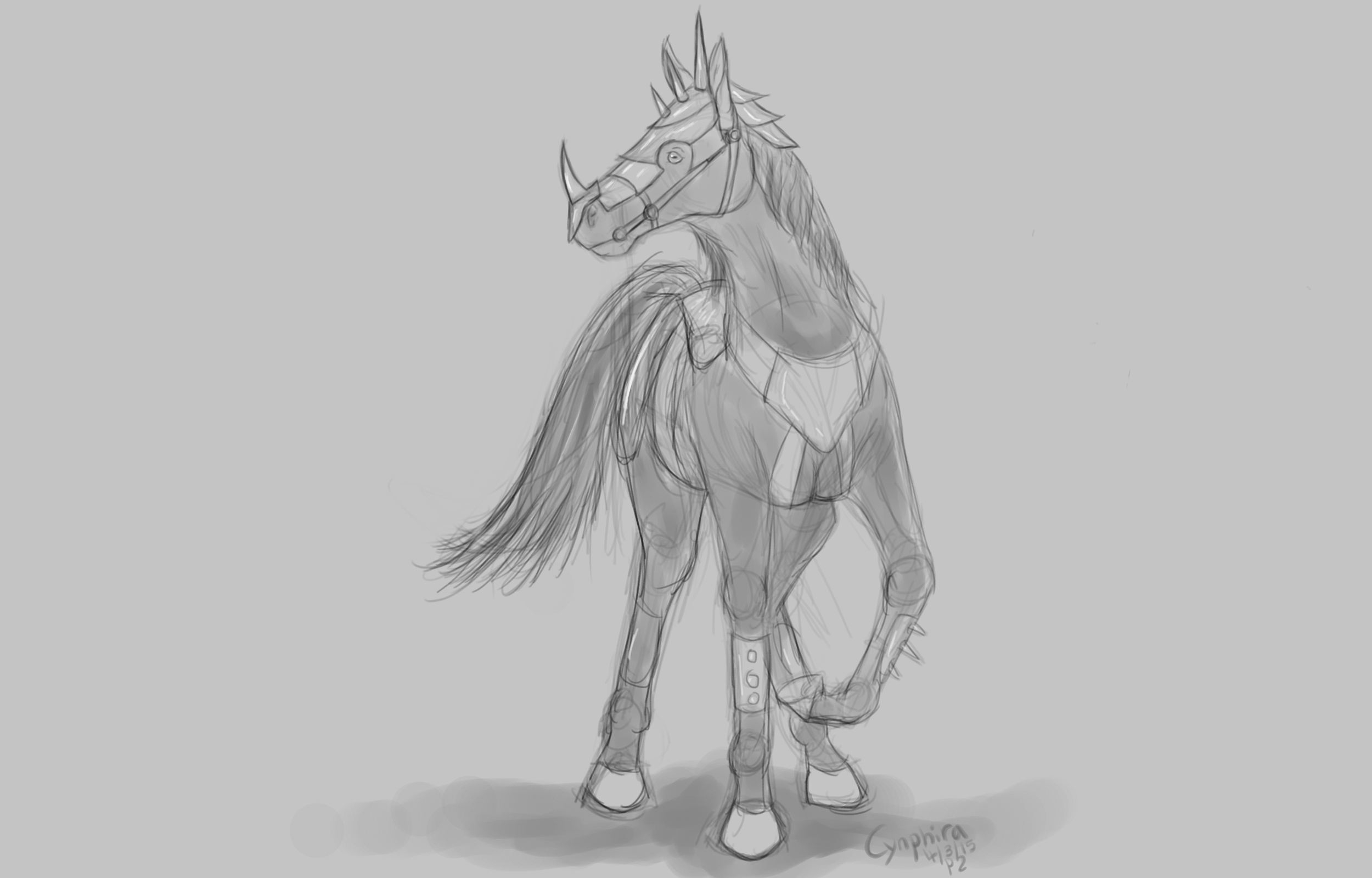 2500x1600 War Horse Sketch Weasyl - War Horse Sketch