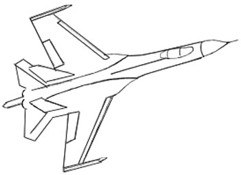 350x254 How To Draw An Airplane - War Plane Sketch
