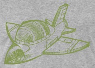190x135 Army War Plane Drawing By Spreadshirt - War Plane Sketch