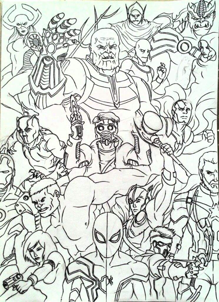 744x1024 Infinity War Sketch Comics Amino - War Sketch