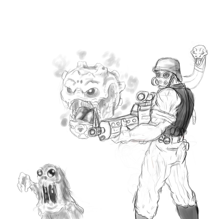 894x894 Pokemon - War Sketch